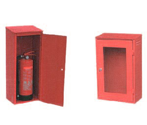 Cabinet for fire-extinguisher