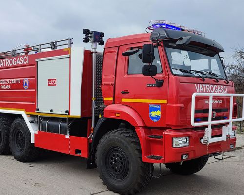 Vatrogasno vozilo VP6500-600 na šasiji KAMAZ 43118 6x6, isporučeno jedno vozilo Opštini Živinice u BiH Datum isporuke 28.03.2023.