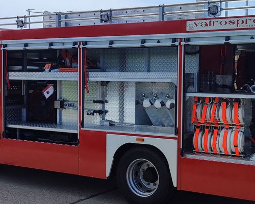 Emergency firefighting vehicle VP 3000-300 on ISUZU F14 chassis, three vehicles delivered to the Department for Emergency Situations of the Ministry of Interior of Serbia. Delivery date 12/26/2024.