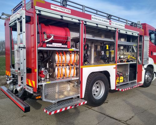 Naval fire truck with equipment type VP 5000/300 for PRO TENT doo ObrenovacDelivery date: 26.11.2021