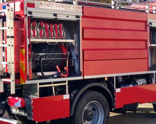 Fire truck V 5000 on chassis TGM 13.320 4x4 BL CH, one vehicle delivered to the municipality of Bar in Montenegro.Date of delivery 08.11.2024.