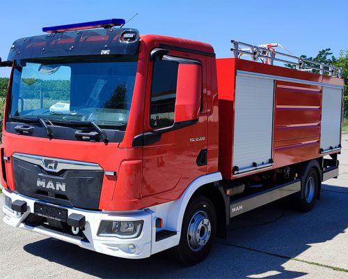 Water foam fire truck VP3000-300 on MAN TGL 12.220 chassis, delivered one vehicle Luštica Bay Date of delivery: 18.07.2022.