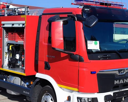 Fire engine VP 3000-200 on chassis Man 12.250 4x2, one vehicle delivered to the company Milan Blagojević Namenska A.D., Lučani.Date of delivery 19.10.2023.